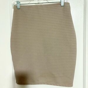 Charlotte Rouse Tan Pencil Skirt